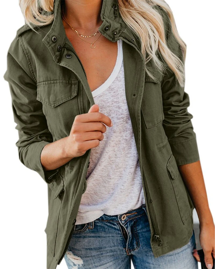 W&W Mode | Damen Kurz Jeansjacke Weinlese