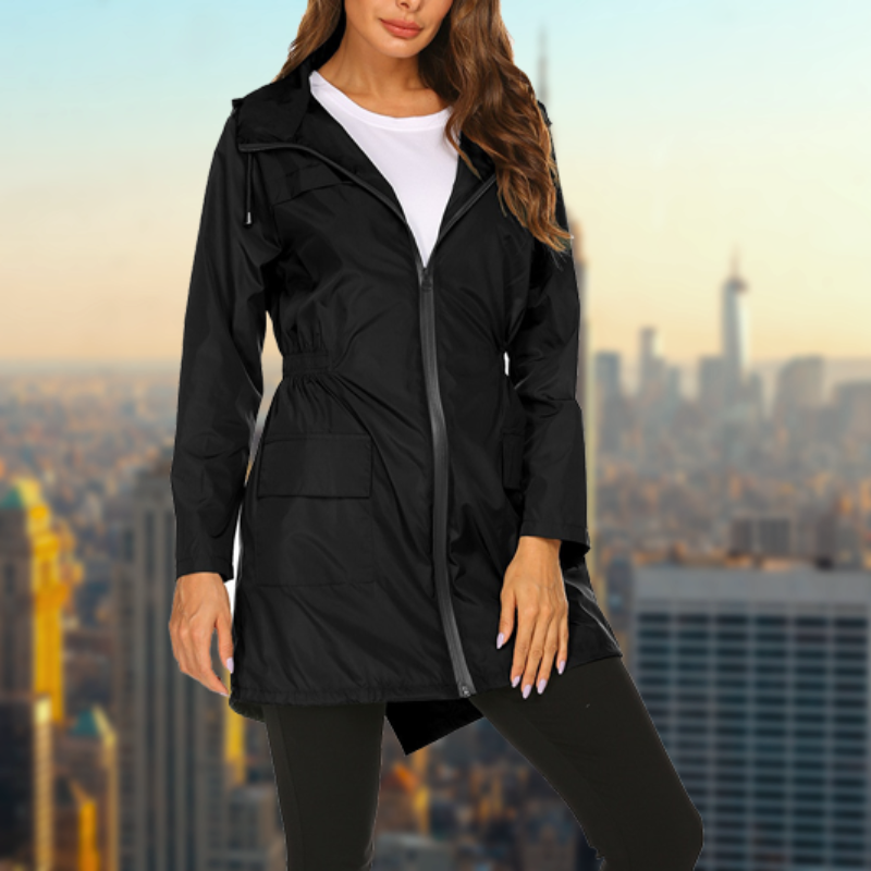 W&W Mode | Damen Wasserdichte Regenjacke Atmungsaktiv