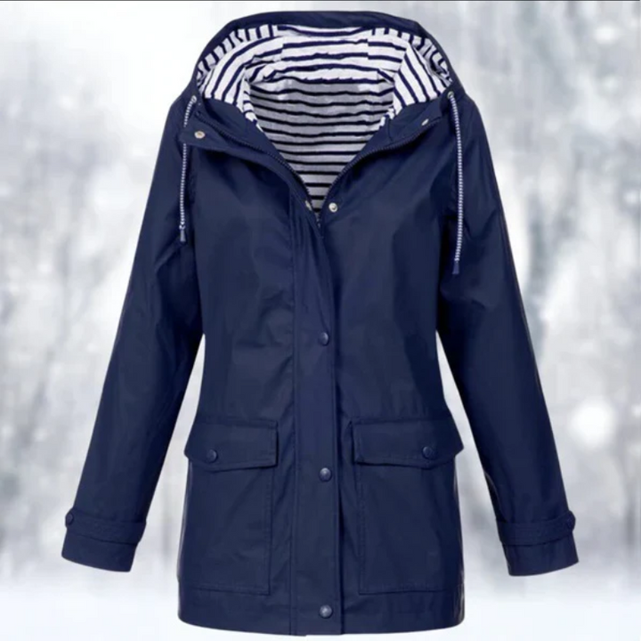 W&W Mode | Damen Wasserdichte Regenjacke Mit Kapuze
