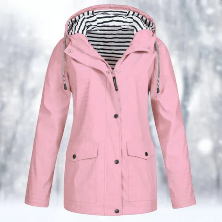W&W Mode | Damen Wasserdichte Regenjacke Mit Kapuze
