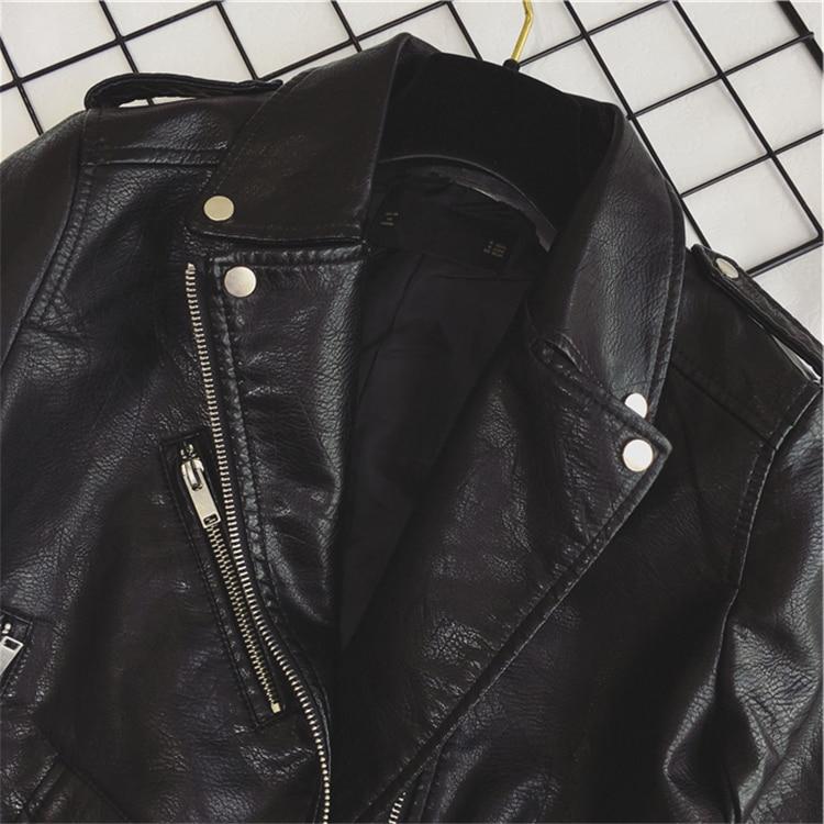 W&W Mode - Coole PU-Lederjacke mit Nieten-Gürtel