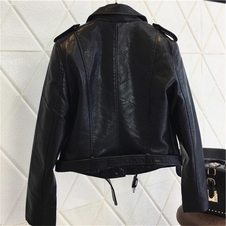W&W Mode - Coole PU-Lederjacke mit Nieten-Gürtel
