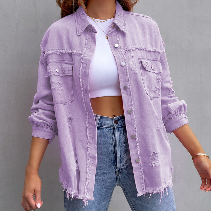 W&W Mode | Bunte Jeansjacke