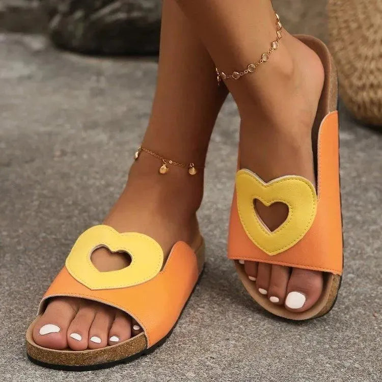 W&W Mode | Sandals Love with Heart Shape Design