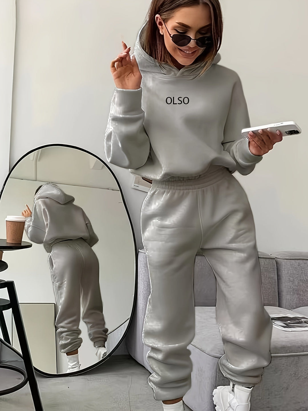 W&W Mode | Damen Freizeit Kapuzenpullover und Jogginghosen