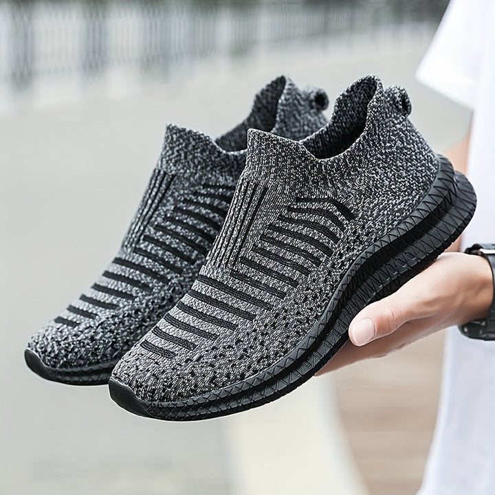 W&W Mode | Atmungsaktive Slip-On-Sneaker mit Strick-Obermaterial