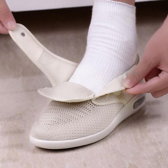 W&W Mode | Nanccy Plus Größe Weit Diabetiker für Geschwollene Füße Breite Schuhe