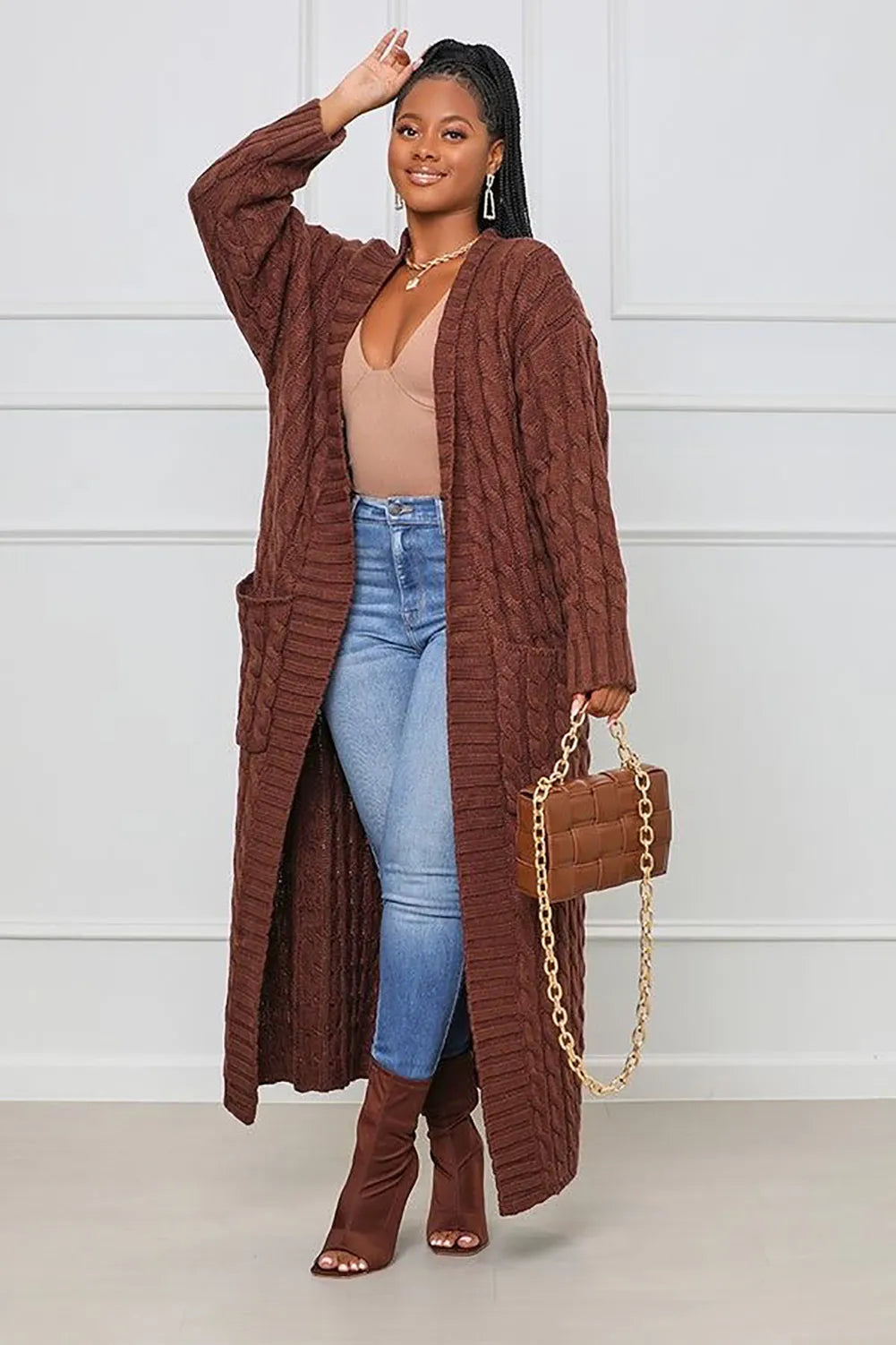 W&W Mode - Rita - Lange Strickjacke