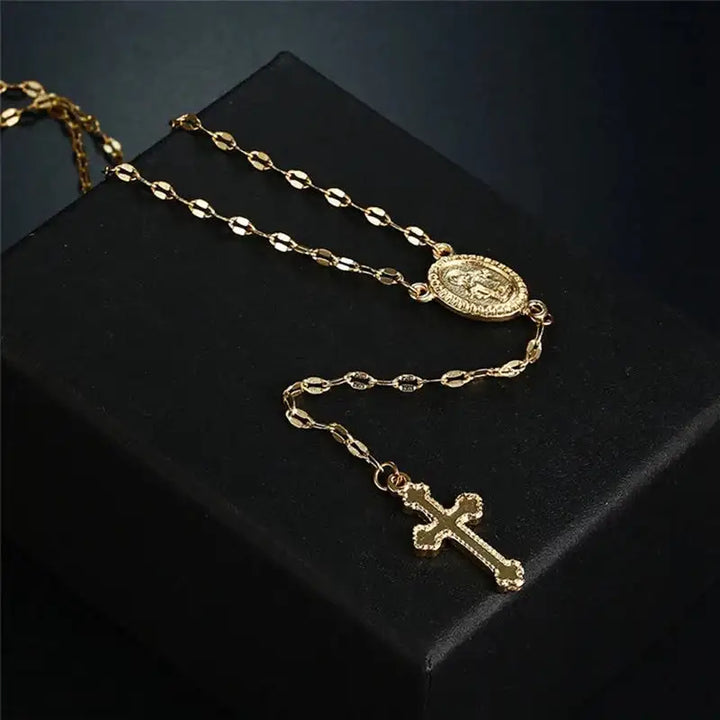 W&W Mode | Elegante Rosenkranz Kette für Damen