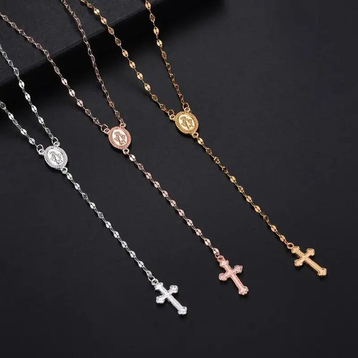 W&W Mode | Elegante Rosenkranz Kette für Damen