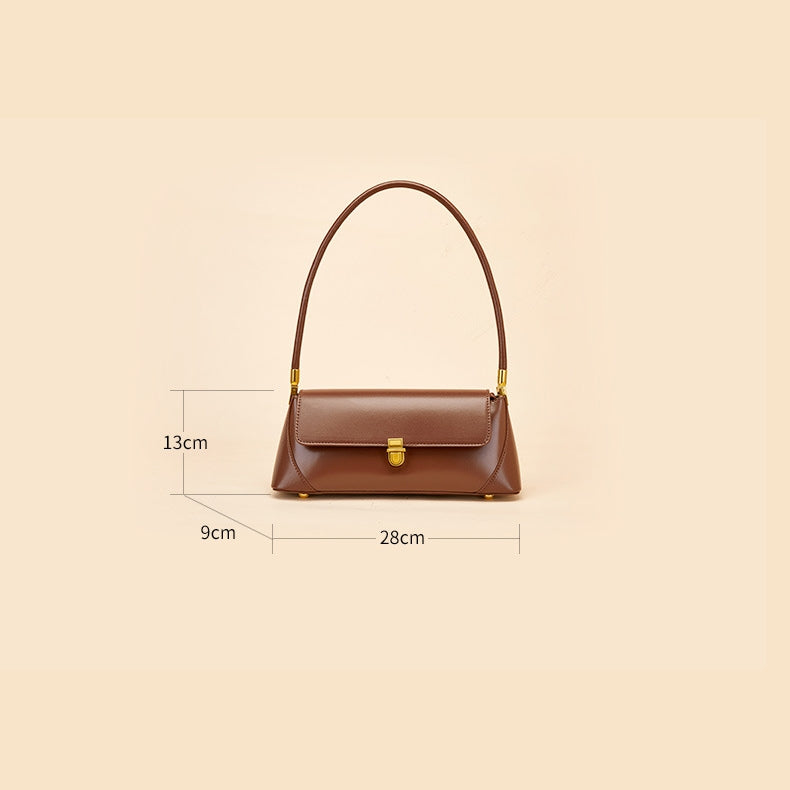 W&W Mode - Klassische Baguette-Schultertasche im Vintage-Stil