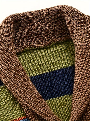 W&W Mode | Strickstrickjacke mit bunten Streifen
