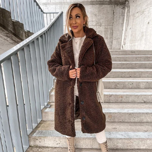 W&W Mode Teddymantel | Stylische weiche Jacke