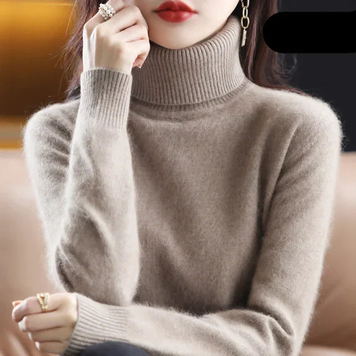 W&W Mode | Damen Kaschmir Rollkragenpullover