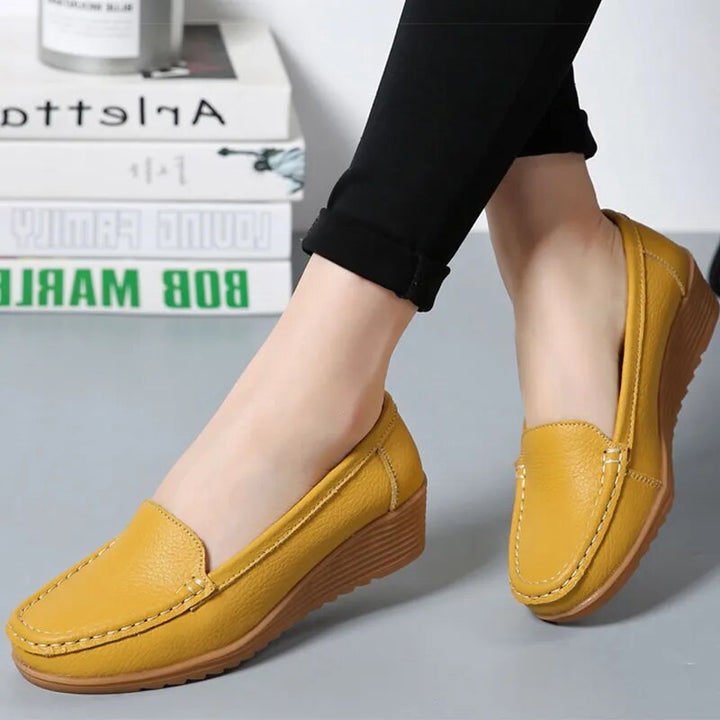 W&W Mode - Lässige Wedge Loafers