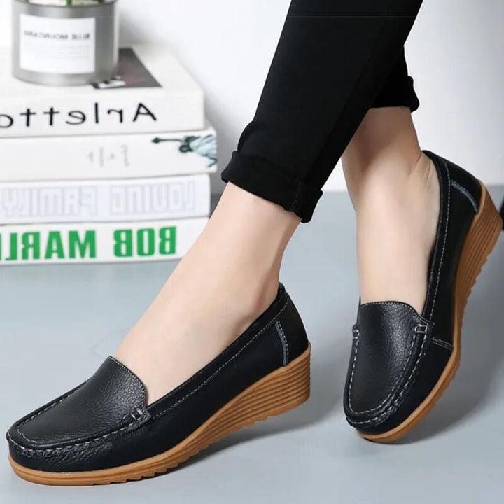 W&W Mode - Lässige Wedge Loafers