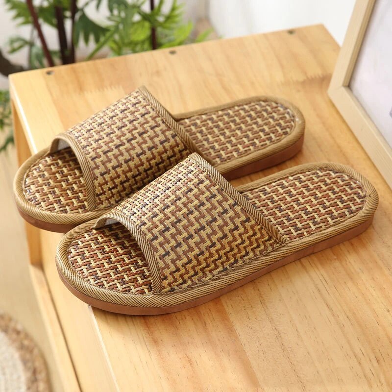 W&W Mode - Bambus Rattan Pantoffel