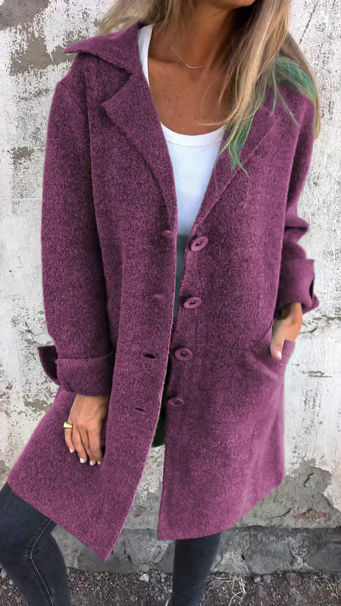 W&W Mode | Lässiger Lange Mantel für Damen | Stilvoll und Bequem
