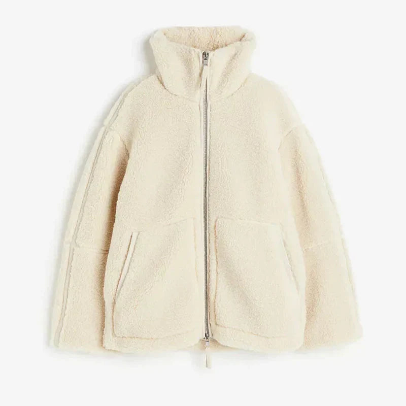 W&W Mode | Warme Teddyjacke für Damen | Comfor