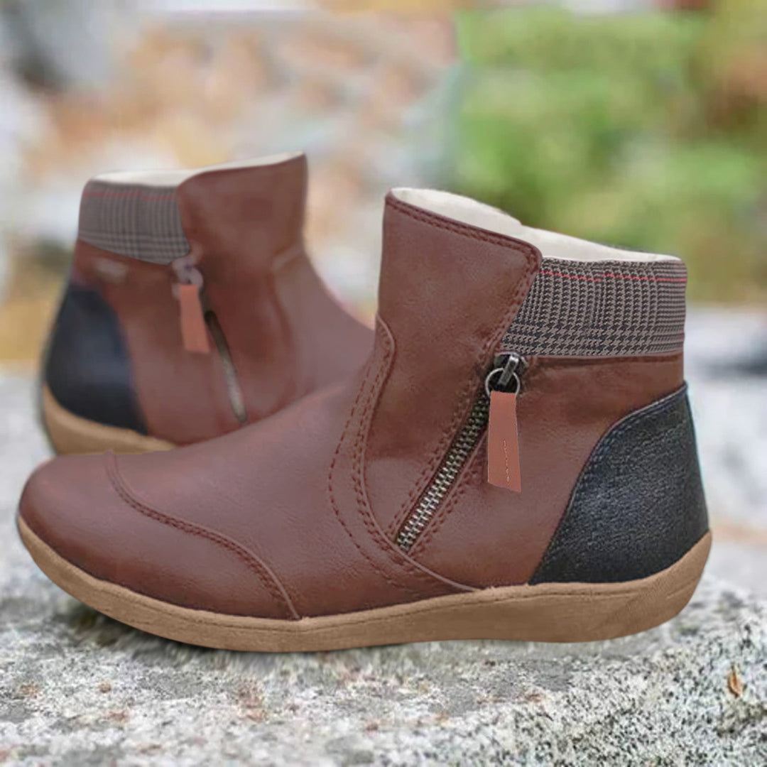 W&W Mode - Wasserdichte, orthopädische Lederstiefel