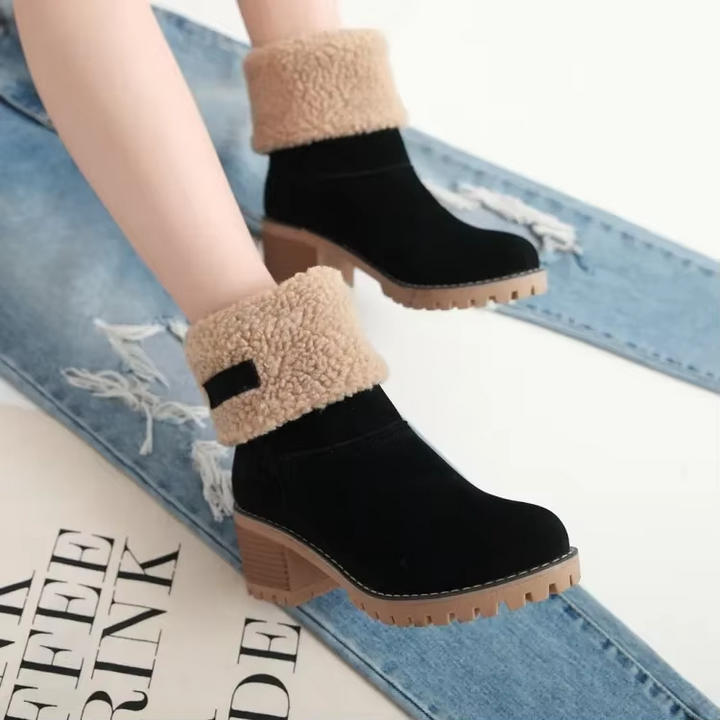 W&W Mode | Stilvolle Warme Schneestiefel Aus Leder