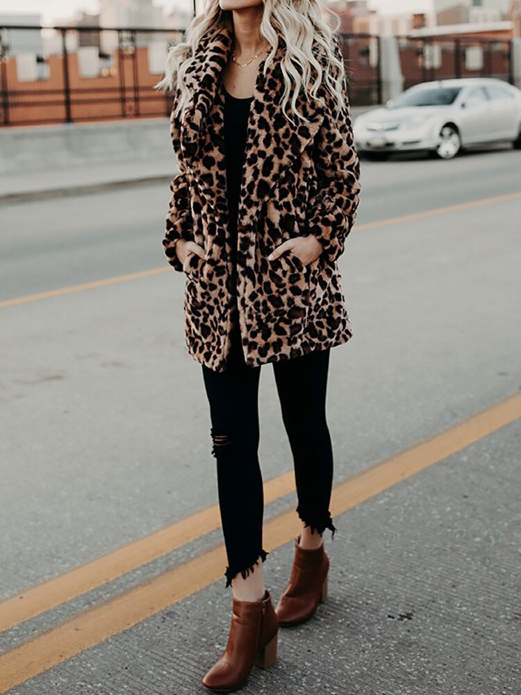 Die beste kuschelige Eleganz Winter Plüsch Pelz Jacke