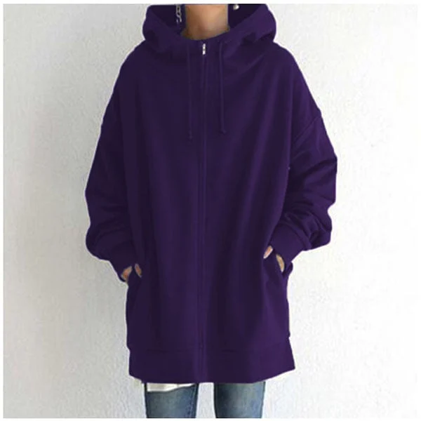 Herbst/Winter Kapuzenpullover mit Reißverschluss