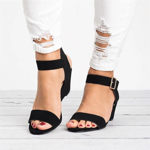 W&W Mode | Rutschfest Hoher Absatz Keilsandalen