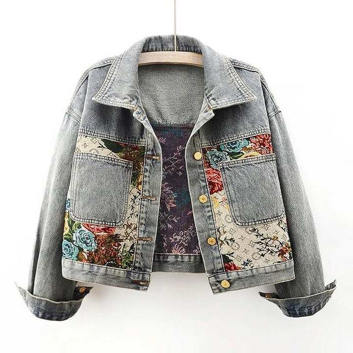W&W Mode | Jeansjacke mit Blumen