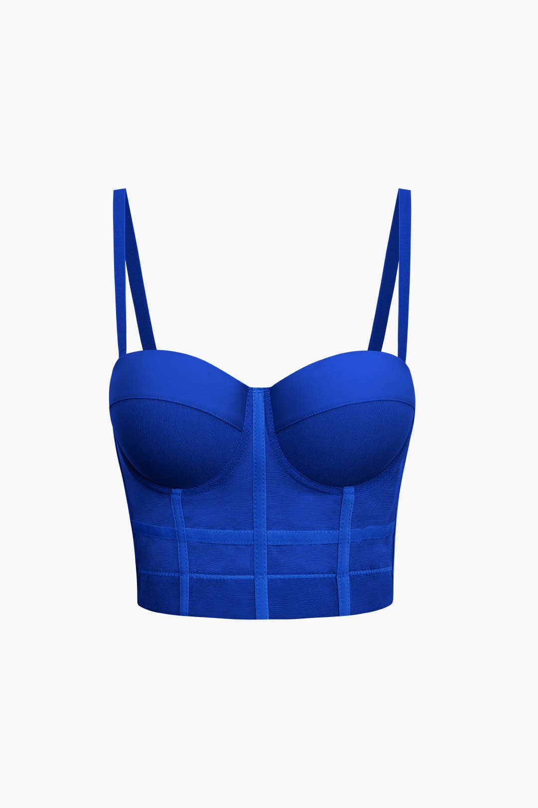 W&W Mode | Figurbetontes Bustier Top Mit Bügel Cups Und Transparenter Mesh Struktur