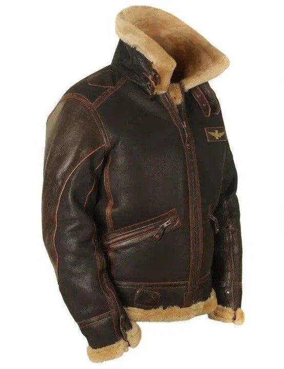 W&W Mode | Vintage Charme: Schafsfell Pilotenjacke