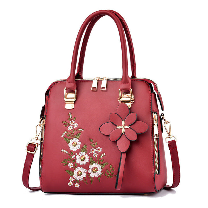 W&W Mode | Bestickte Handtasche Für Damen Mit Schulter Und Messenger Design