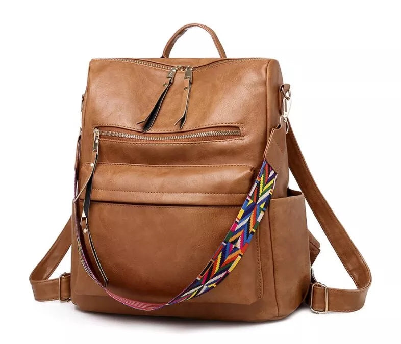 W&W Mode | Eleganter Weicher Leder-Rucksack