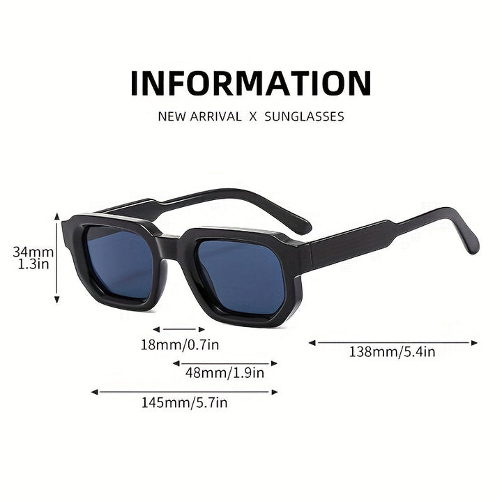 W&W Mode | Neue Retro Sonnenbrille Mit Quadratem Rahmen Für Herren