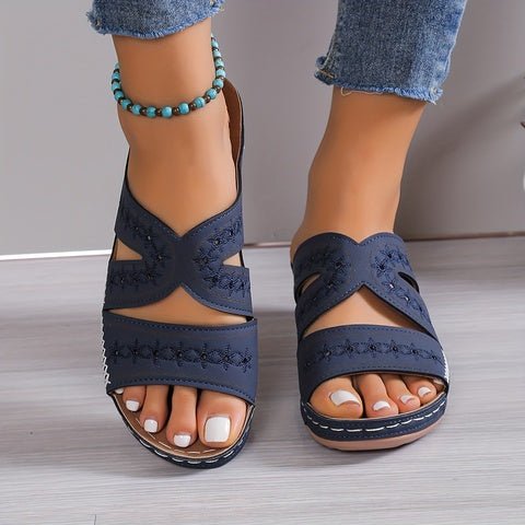 W&W Mode | Atmungsaktive Schuhe Mit Riemen Aus Leder