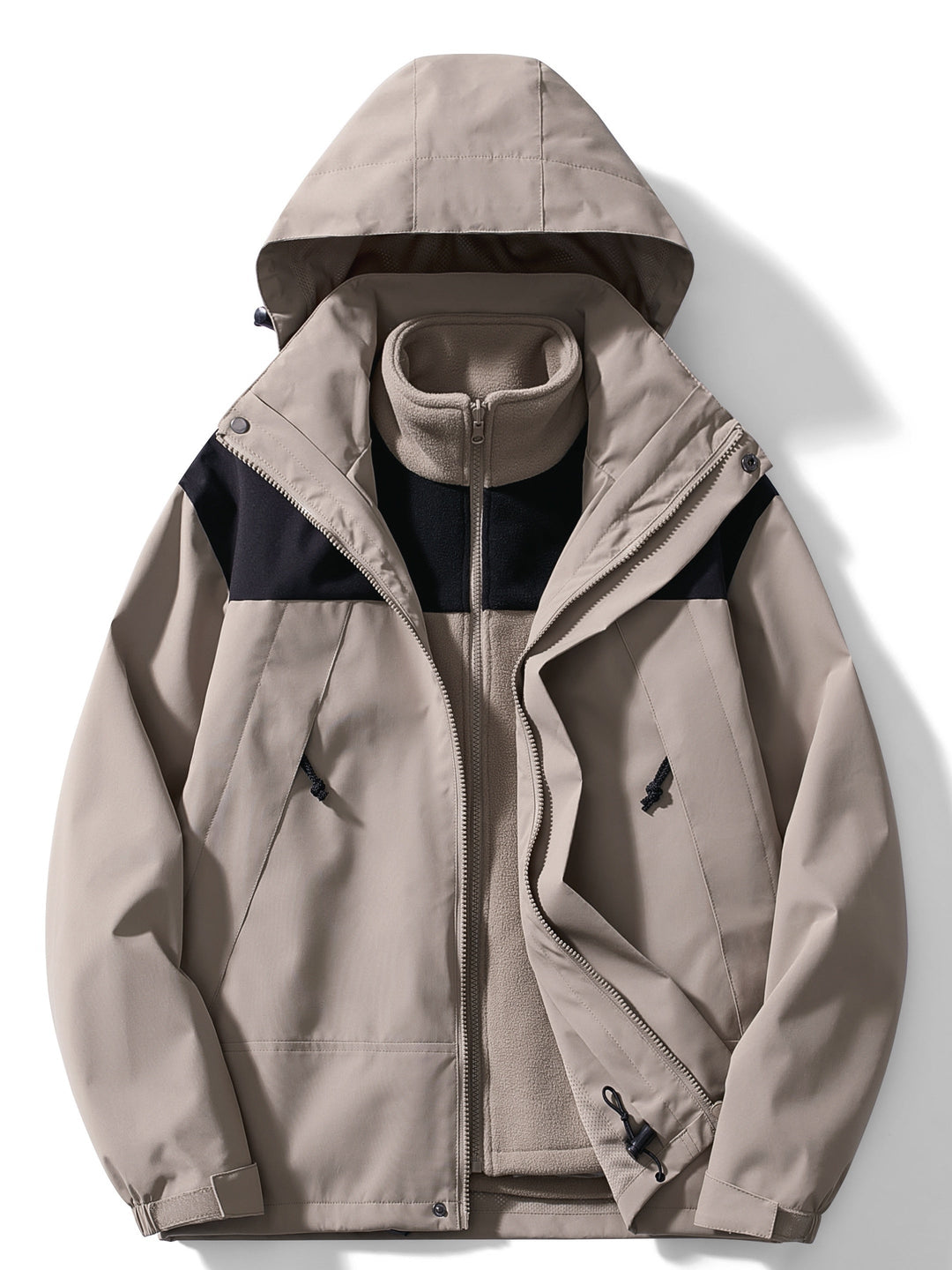 W&W Mode | 3-In-1 Fleece-Winterjacke Mit Kapuze Für Damen