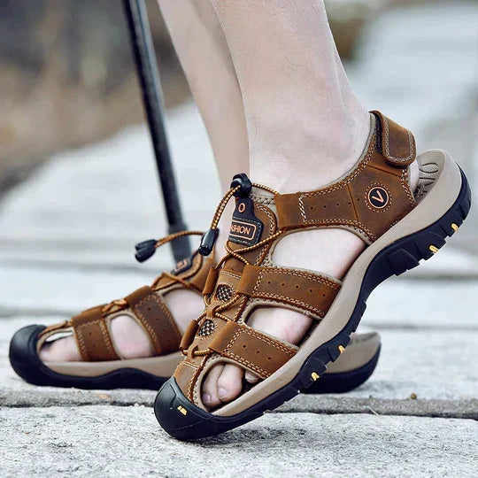 W&W Mode | Othopädische Sommer Herrensandalen
