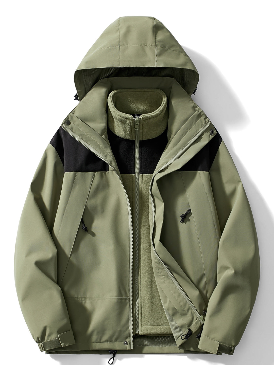 W&W Mode | 3-In-1 Fleece-Winterjacke Mit Kapuze Für Damen