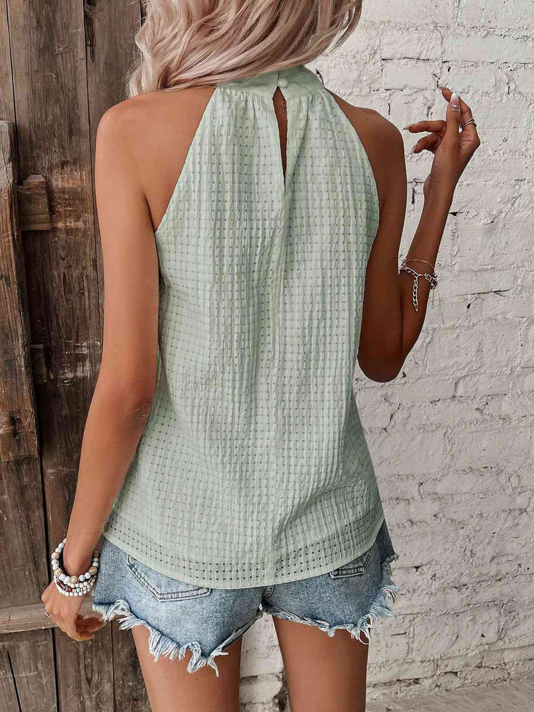W&W Mode | Neckholder-Top mit Punktedetail