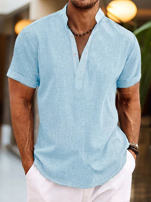 W&W Mode | Hochwertiges, Bequemes Herren Poloshirt Mit V-Ausschnitt