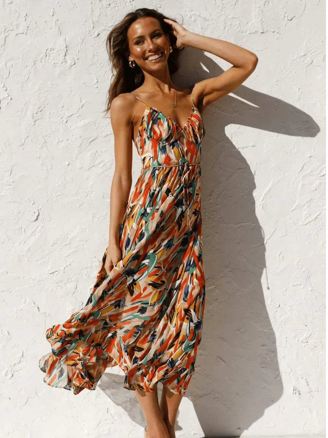 Serena™ - Buntes Midi-Kleid