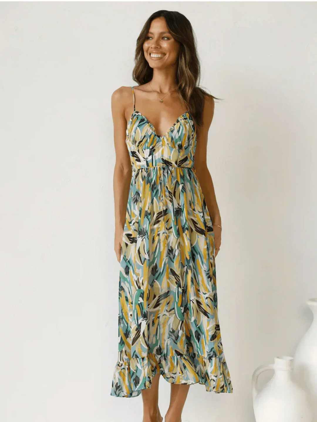 Serena™ - Buntes Midi-Kleid