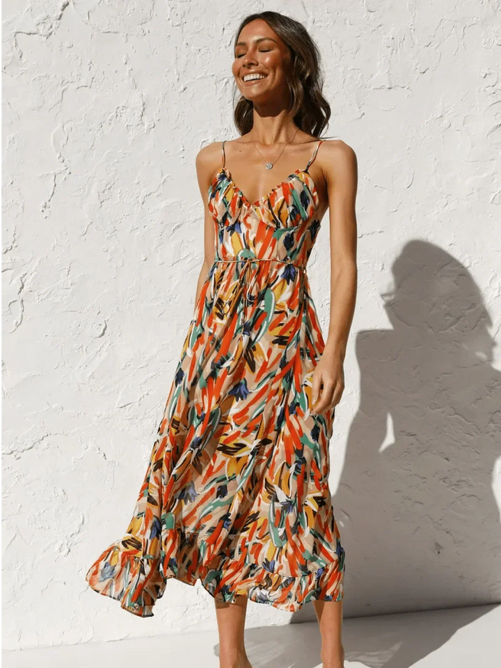 Serena™ - Buntes Midi-Kleid