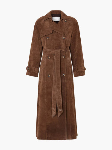 W&W Mode | Veganer Wildleder Trenchcoat