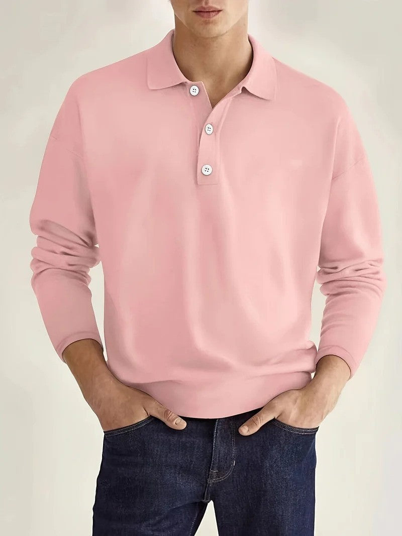 W&W Mode | Herren Poloshirt Langarm Klassisch