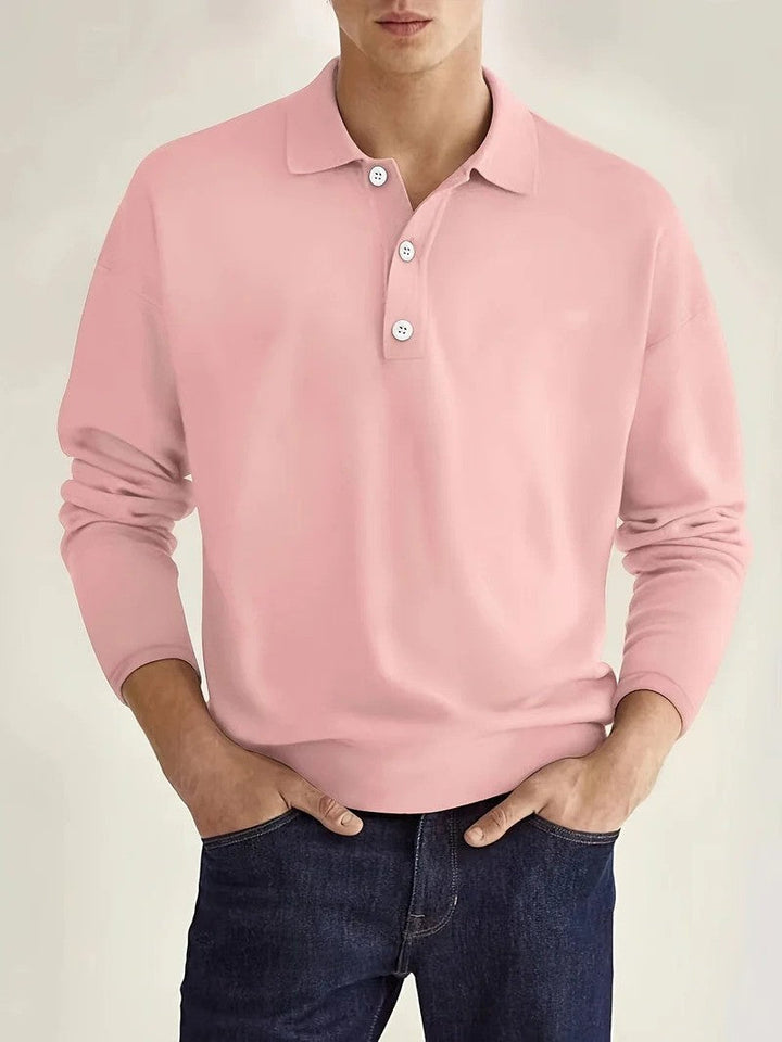 W&W Mode | Herren Poloshirt Langarm Klassisch