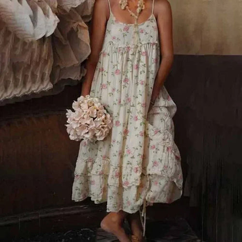 W&W Mode - Blumiges Leinenkleid