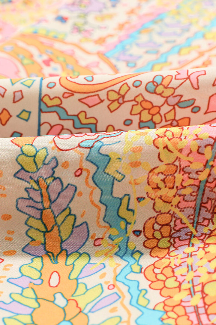W&W Mode | Hemd mit Paisley-Muster und Rüschen Für Frauen