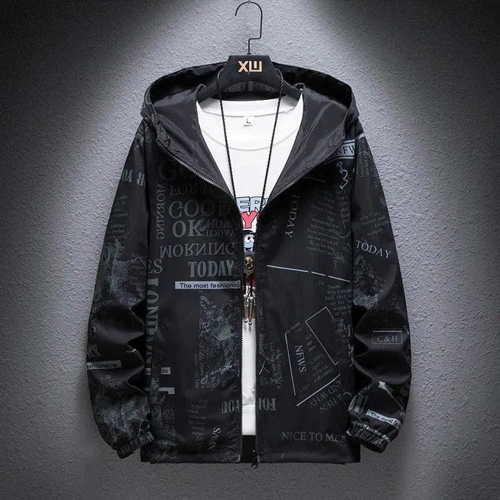 W&W Mode | Umkehrbare Herrenjacke mit Camouflage-Druck