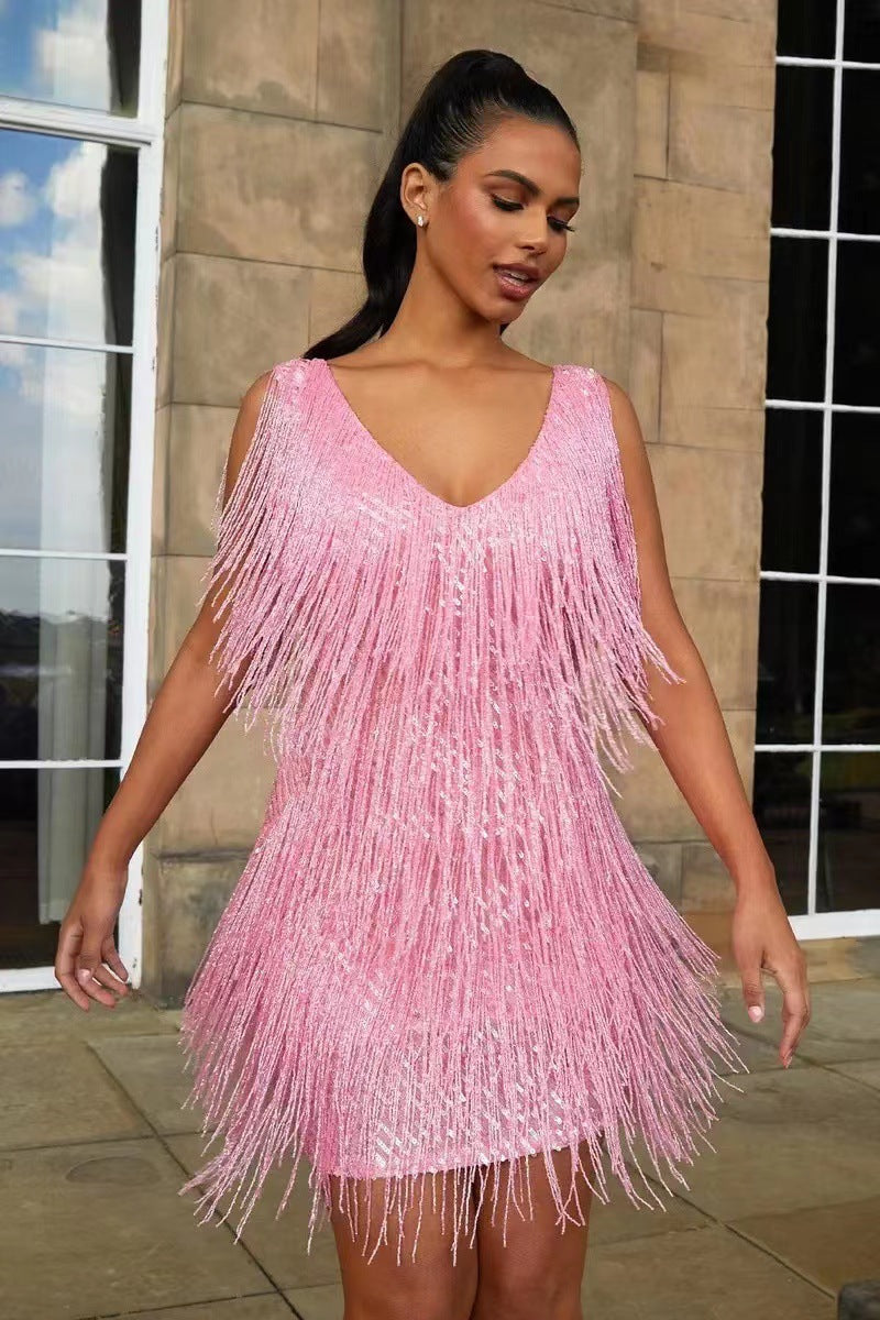 W&W Mode | Sexy Quasten Partykleid